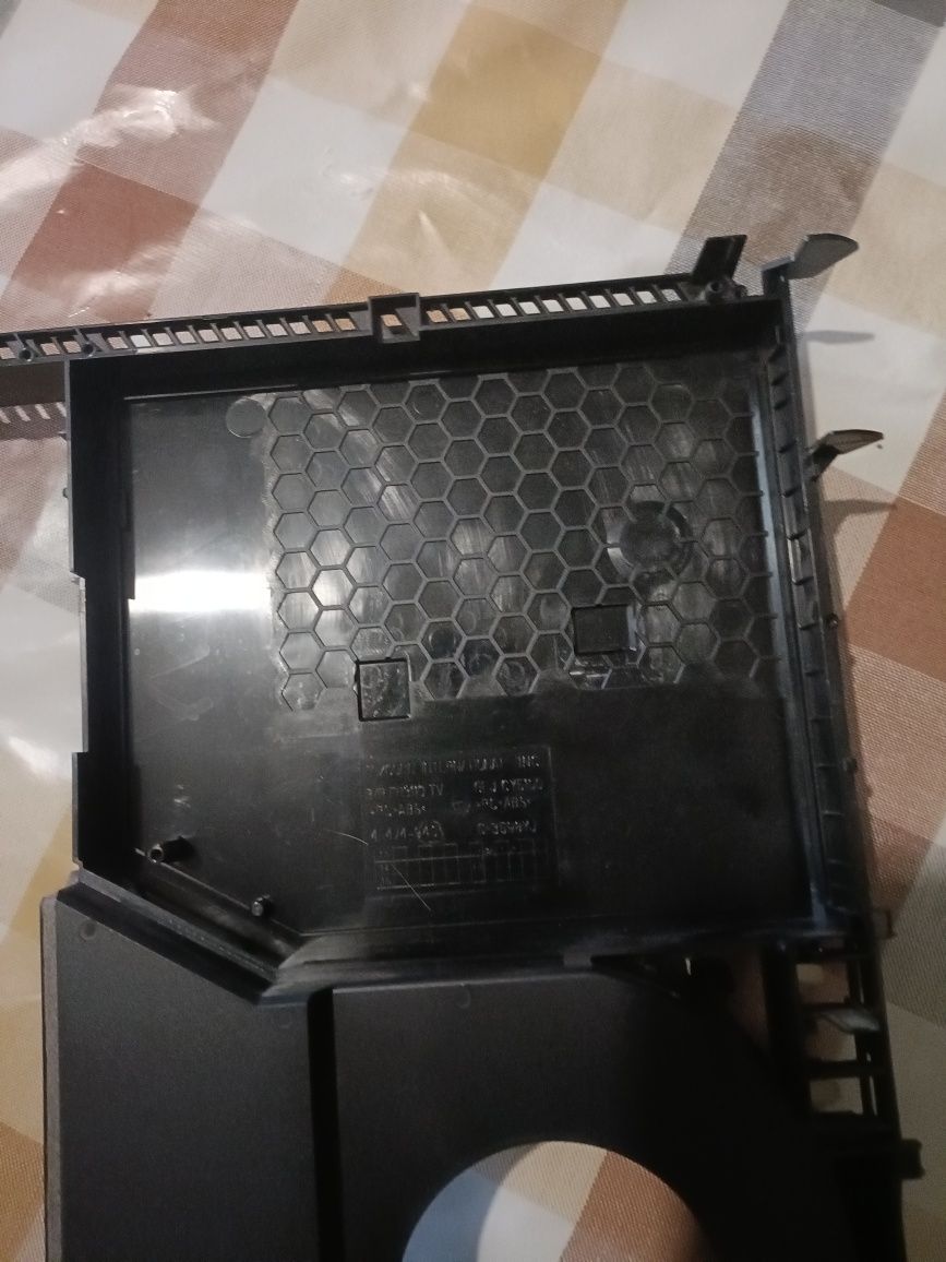 Caraça central estrutura plástica cor preta  original da PS4 fat