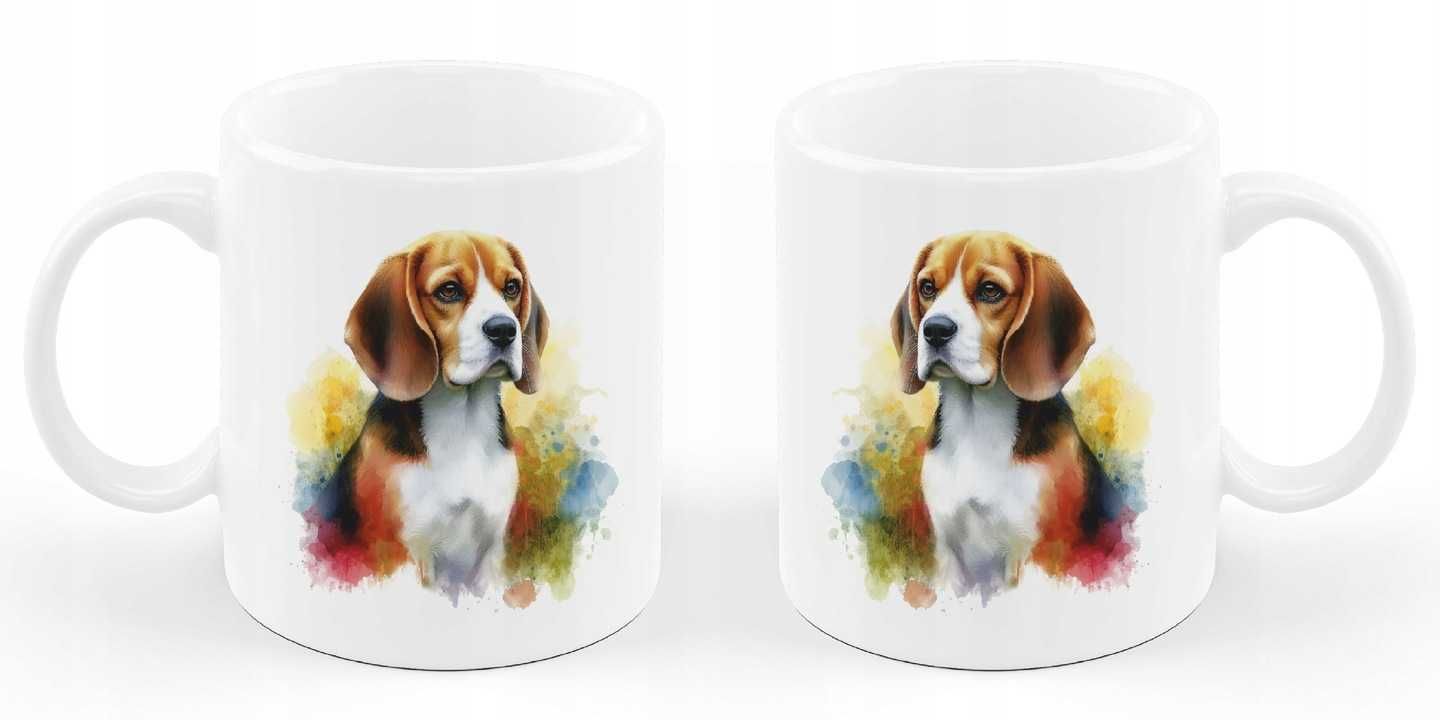 Kubek Pies Beagle ceramika 330 ml