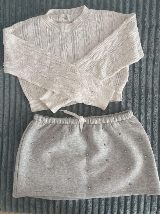 Paczka ubran dla dziewczynki jesienno zimowe