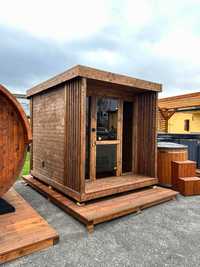 Sauna Kwadro Z PIECEM Bania Sauna Beczka Balia Jacuzzi Transport