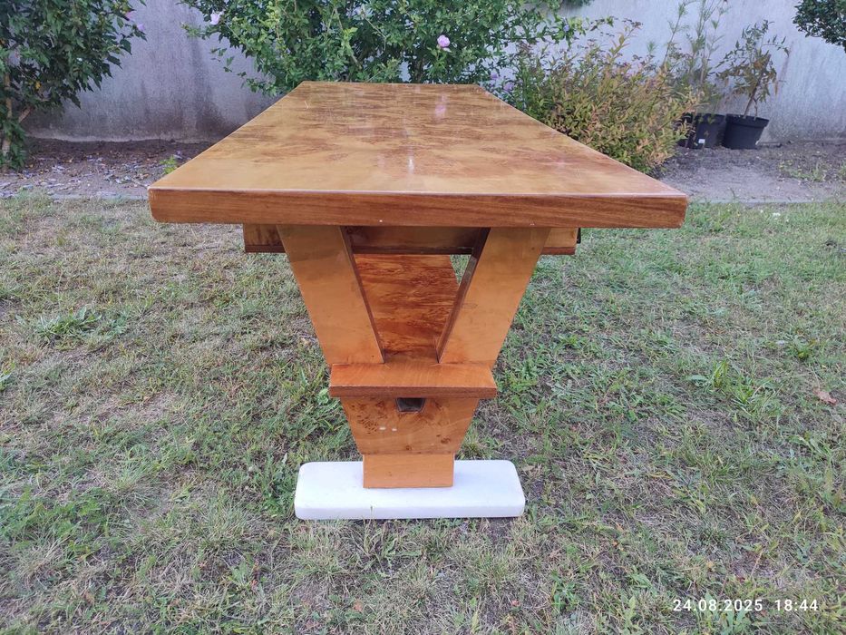 Stół ława PRL politura / producent: Kalwaria Zebrzydowska
