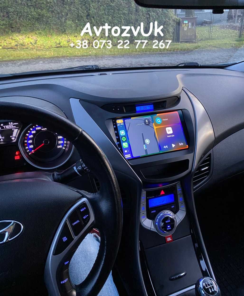 Магнитола ELANTRA Hyundai AVANTE GPS TV 2 дин Tesla CarPlay Android 13