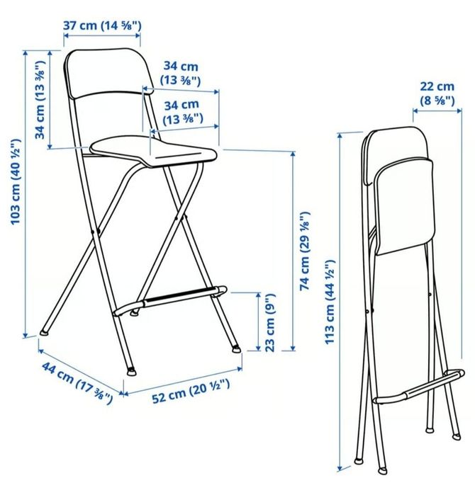 Cadeiras altas Franklin Ikea