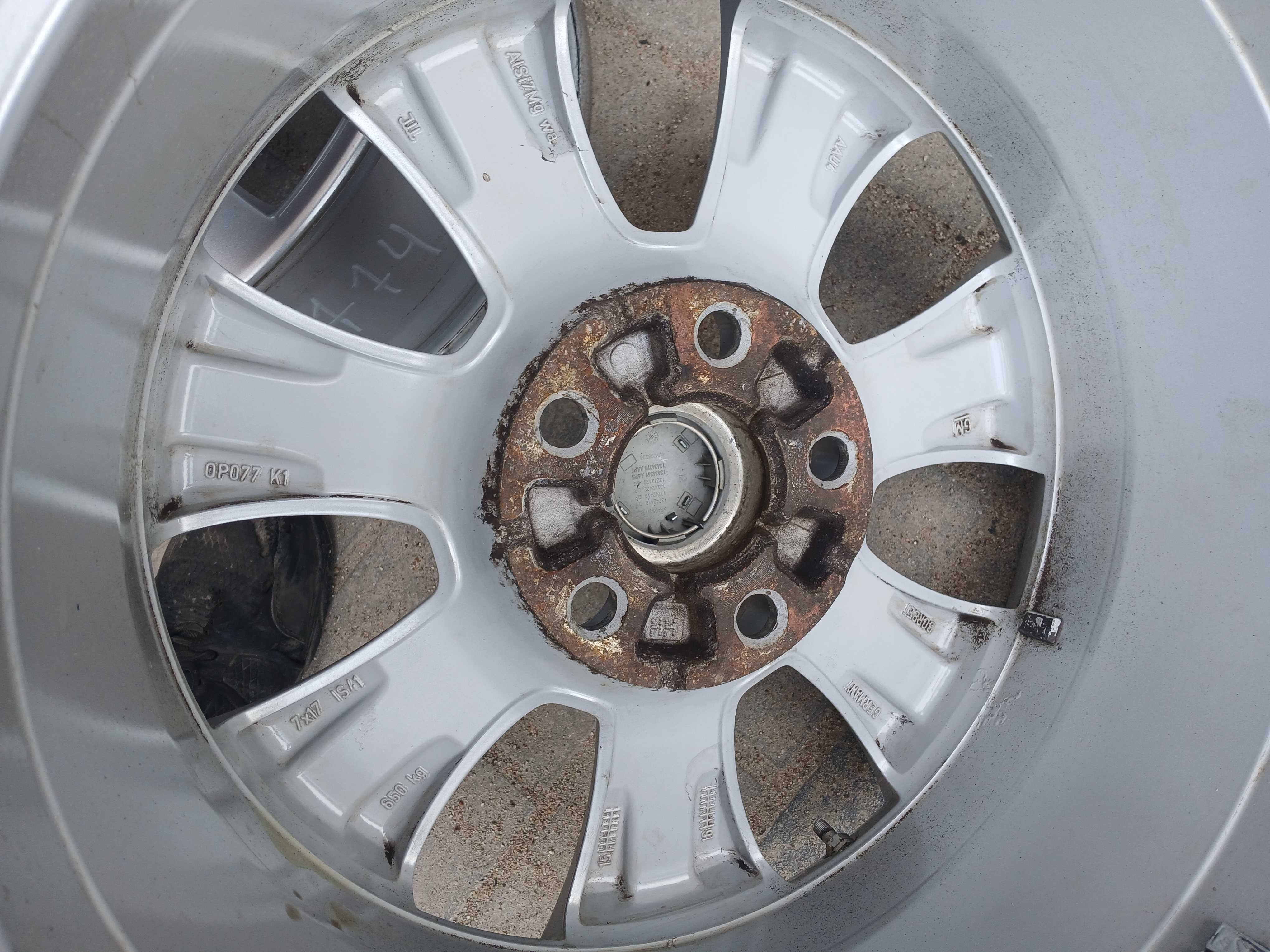 4x felgi R17 5x120 Opel Insignia A I z czujnikami TPMS Vw Transporter