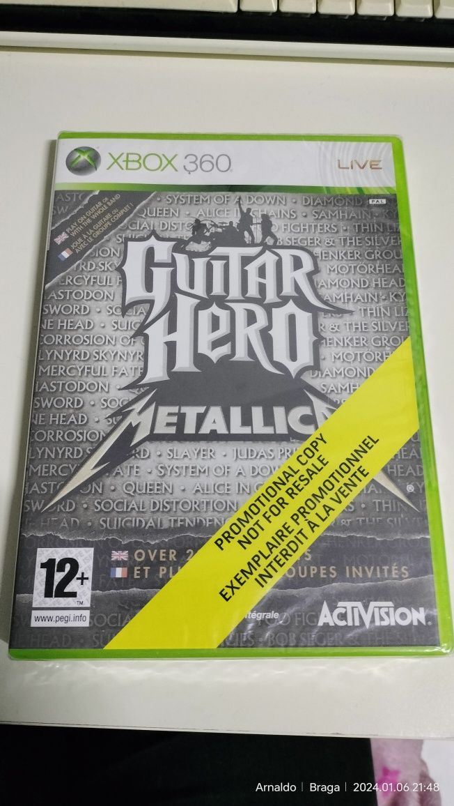 Guitar Hero Metallica Xbox 360 Selado