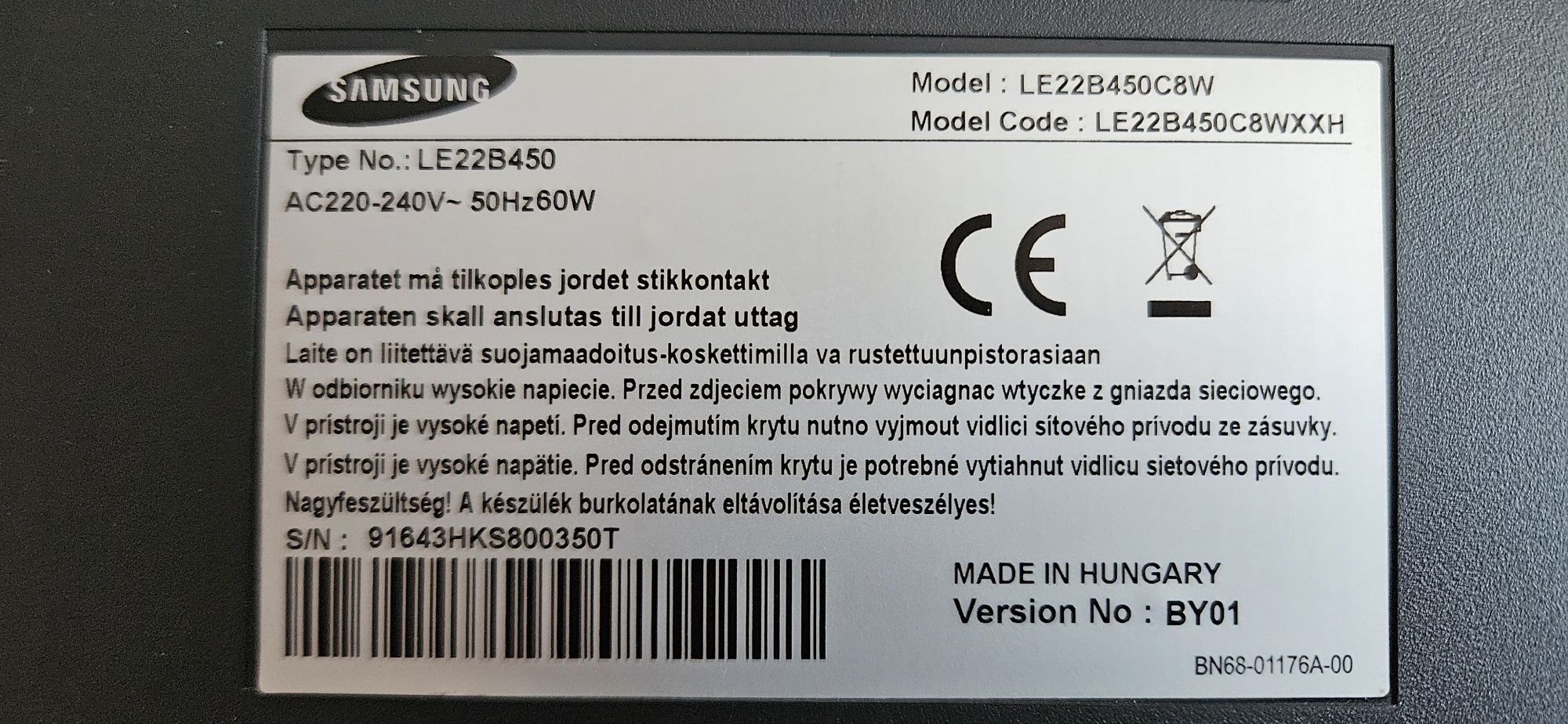 Telewizor LCD Samsung LE 22B450C8W