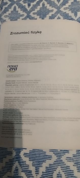 Książka "Zrozumieć fizykę" klasa 3 zbiór zadań zakres rozsz
