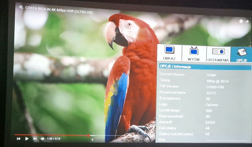 Projektor DLP 3D Full HD Optoma EH500
