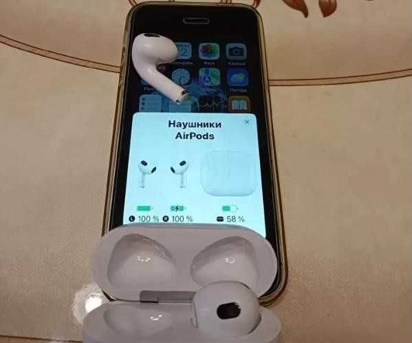 Наушники Premium АірПодс 3 + чехол в подарок 1:1