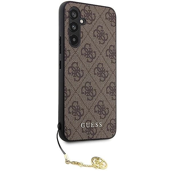 Etui Guess 4G Charms Collection na Samsung Galaxy S23 FE - brązowe