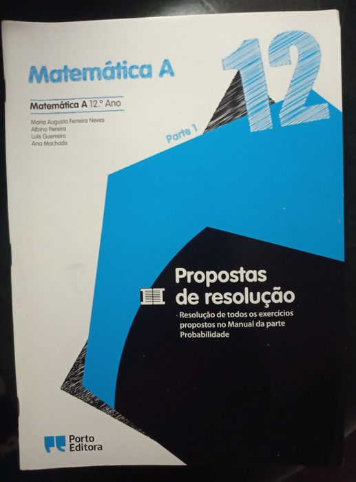 Manuais escolares Matemática A, 12°ano