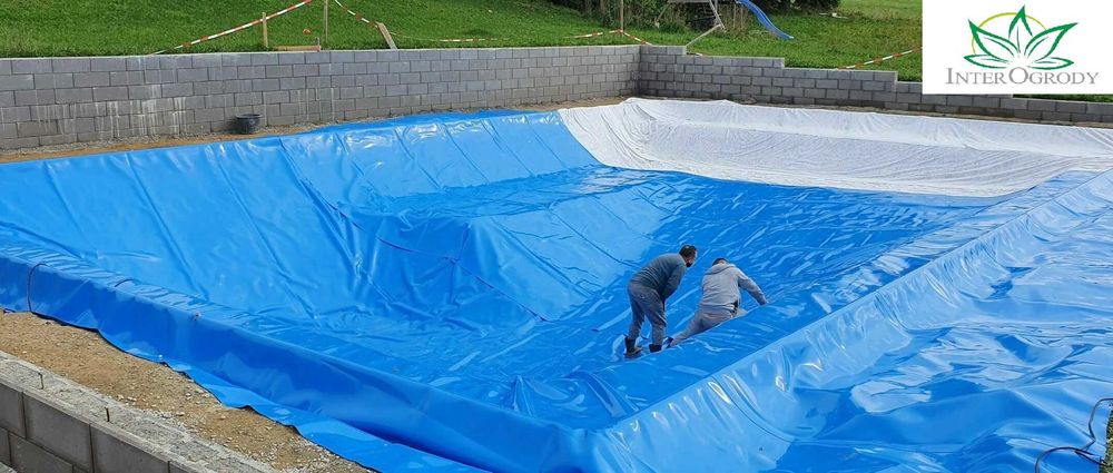 Folia do oczka wodnwgo oczek wodnych/Geomembrana gr 1,5mm Czarna/Nieb.