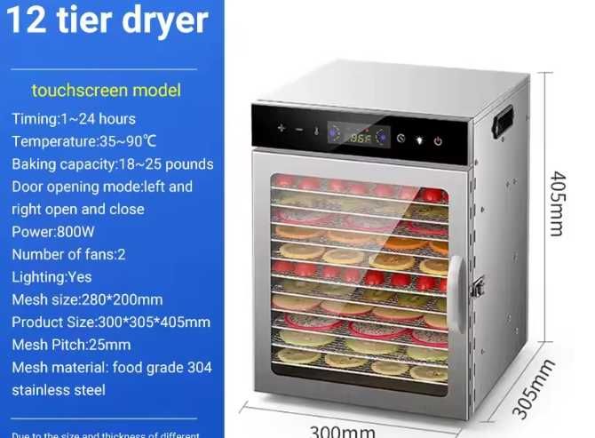 Desidratador de frutos / fruta e outros alimentos