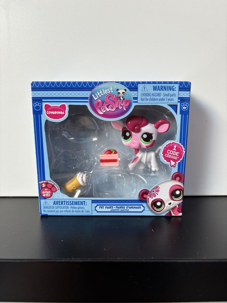 Littlest Pet Shop zestaw krowa i piesek collie