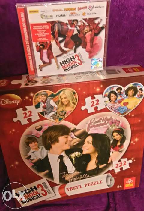 NOWA Płyta CD z muzyką z filmu HSM3 + puzzle HSM3