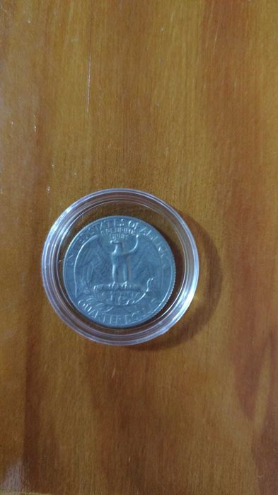 Moeda comemorativa de 1/4 dollar de 1965 EUA