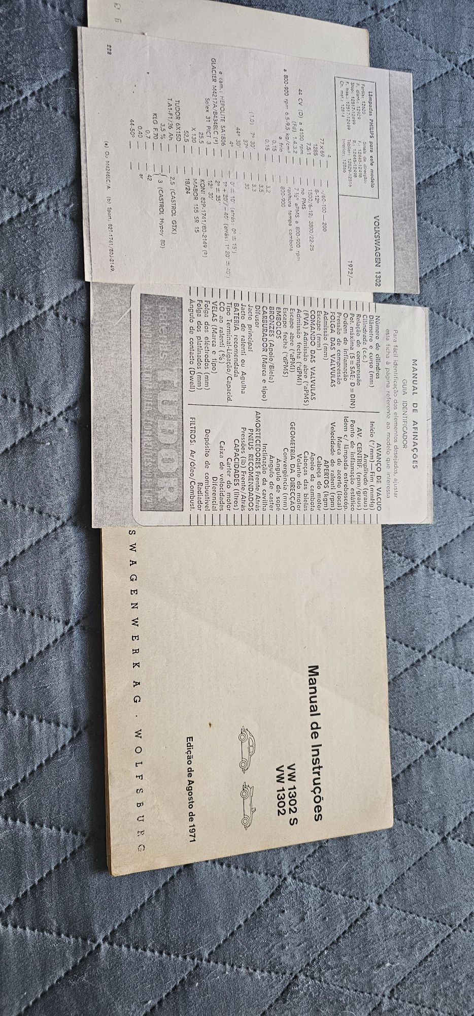 Manual de utilizador original Volkswagen 1302