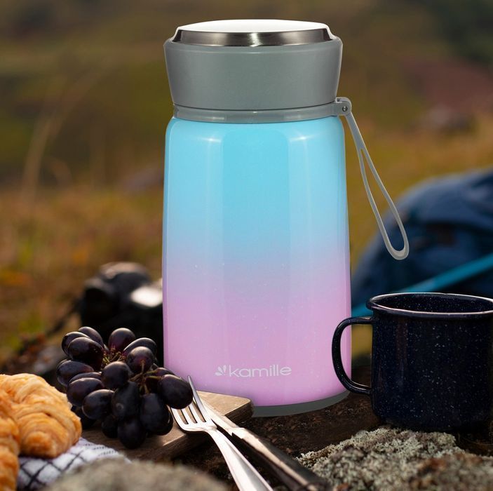 Termos Obiadowy Na Zupę Pojemnik Z Łyżką 800 Ml