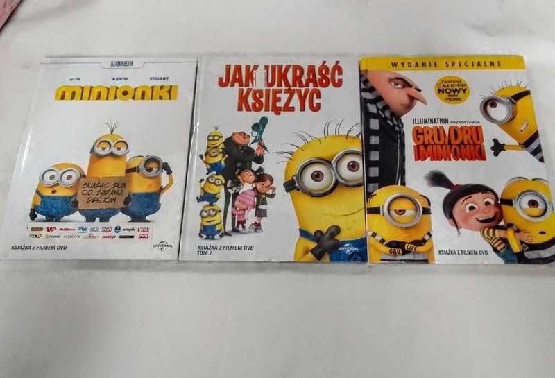 Filmy DVD Minionki x 3 (NOWE) folia