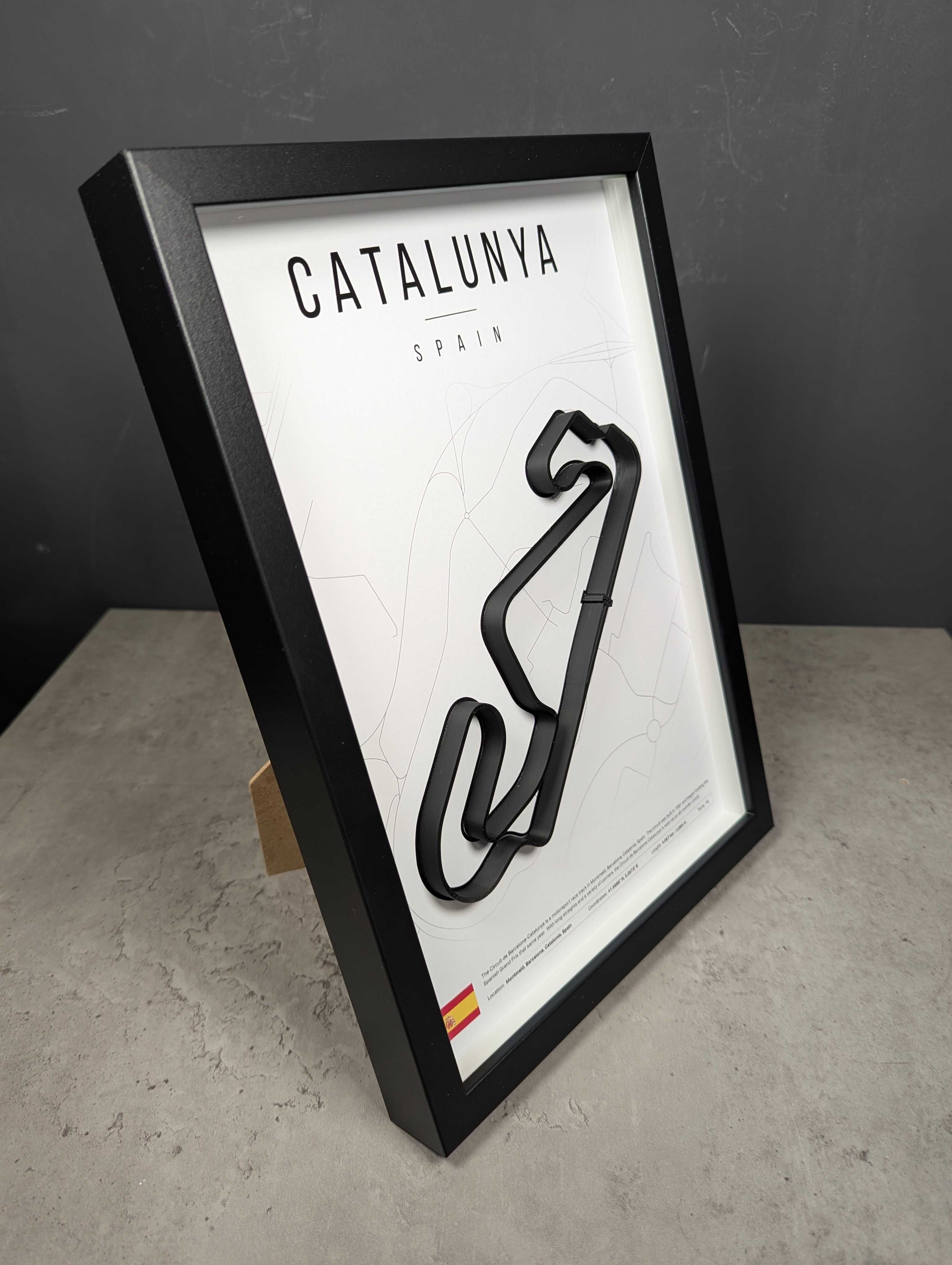 Об'ємна Рамка з 3D Трасою Catalunya 32x23x3 F1 SPAIN GP