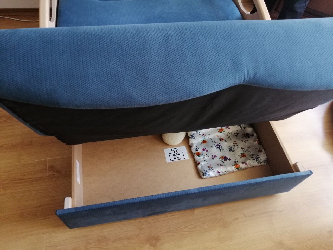 Sofa Brw ida łóżko rozkładana wersalka niebieska blackredwhite brw