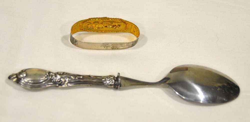 Conjunto de bebé em vidro e prata com estojo