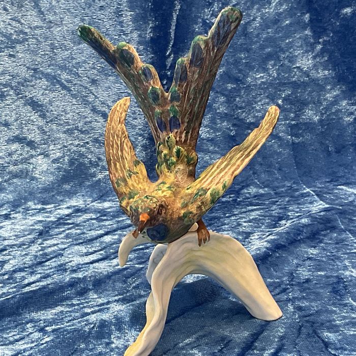 Beija flor escultura elegante pintura manual 13/14 cm