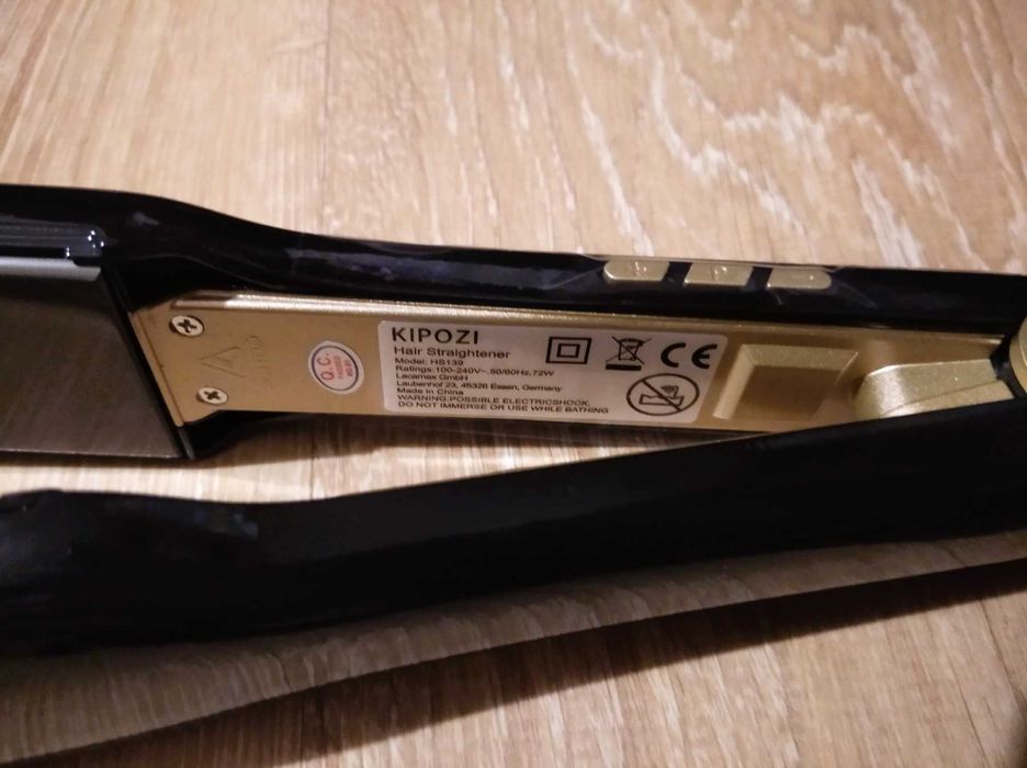 KIPOZI IRON Profesjonalna Prostownica Płytka Do Włosów Tytan ТАК