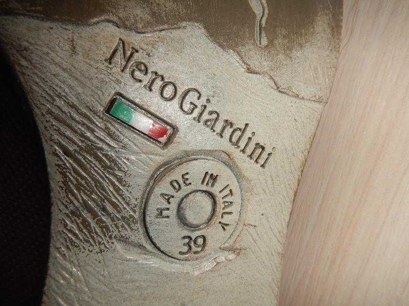 Шкіряні туфлі броги nero giardini р. 39(25,5 см) виробництво італія