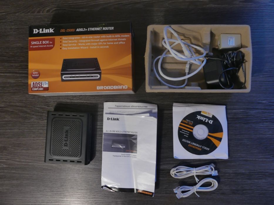 d-link dsl-2500u adsl2+ ethernet router маршрутизатор