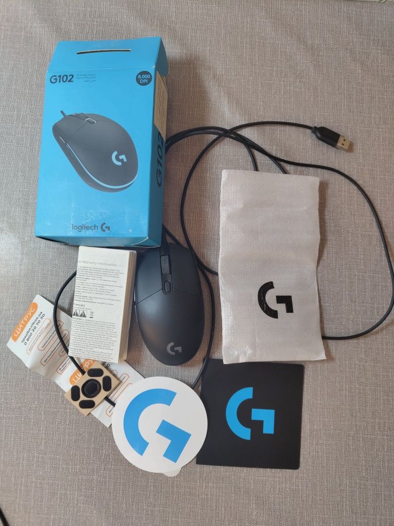 Комплект клавіатура + мишка Logitech G 103 + G102