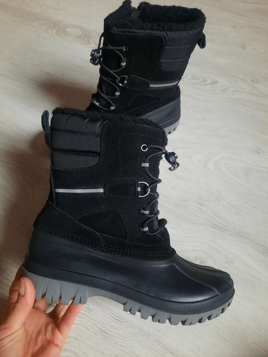 зимние непромокаемые термосапоги сапоги lands end чоботи 24.5см р38-37