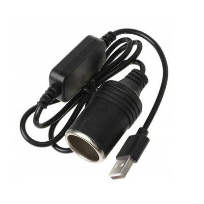 Adapter Konwerter Usb 5V Gniazdo Zapalniczki 12V