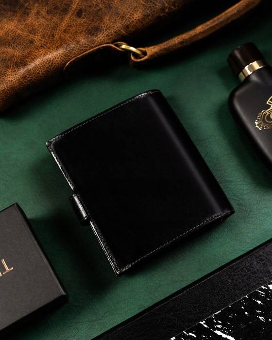 skórzany, duży portfel męski z systemem rfid - rovicky