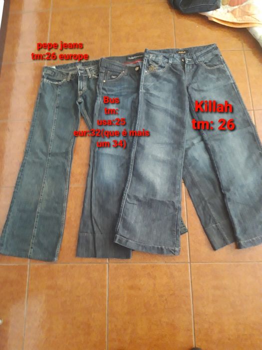 6 calças ganga Salsa,Levi's,killah,Bus em óptimo estado