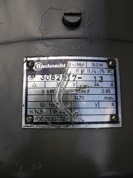 Silnik elektryczny 11 KW  380v 1470 obr/min