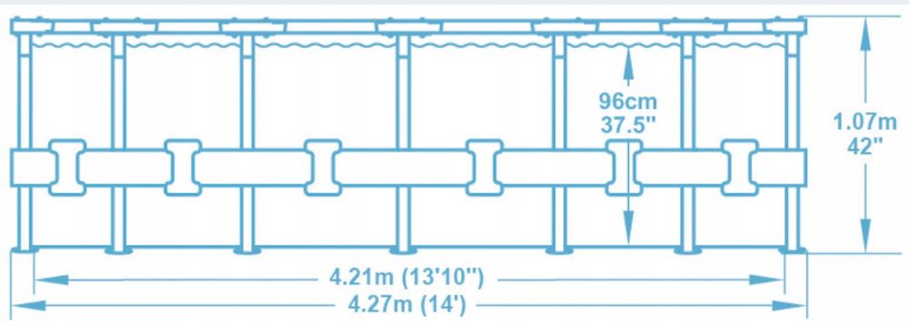 Basen ogrodowy Bestway Max 427x107