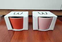 Conjunto de duas taças de porcelana - novas