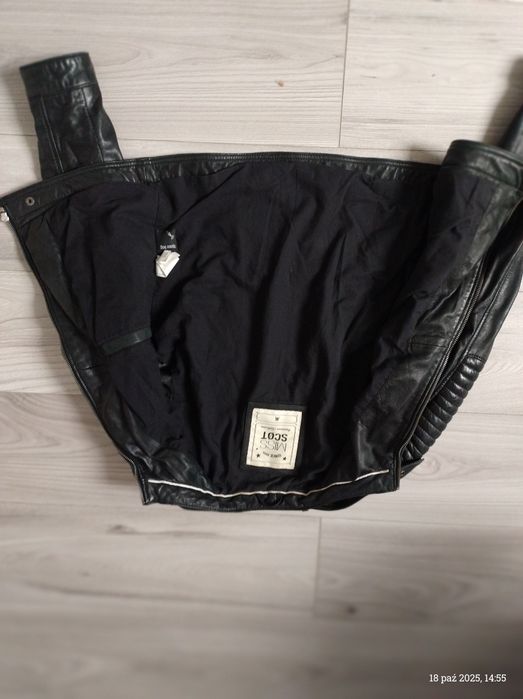 Ramoneska damska skóra naturalna krótka.