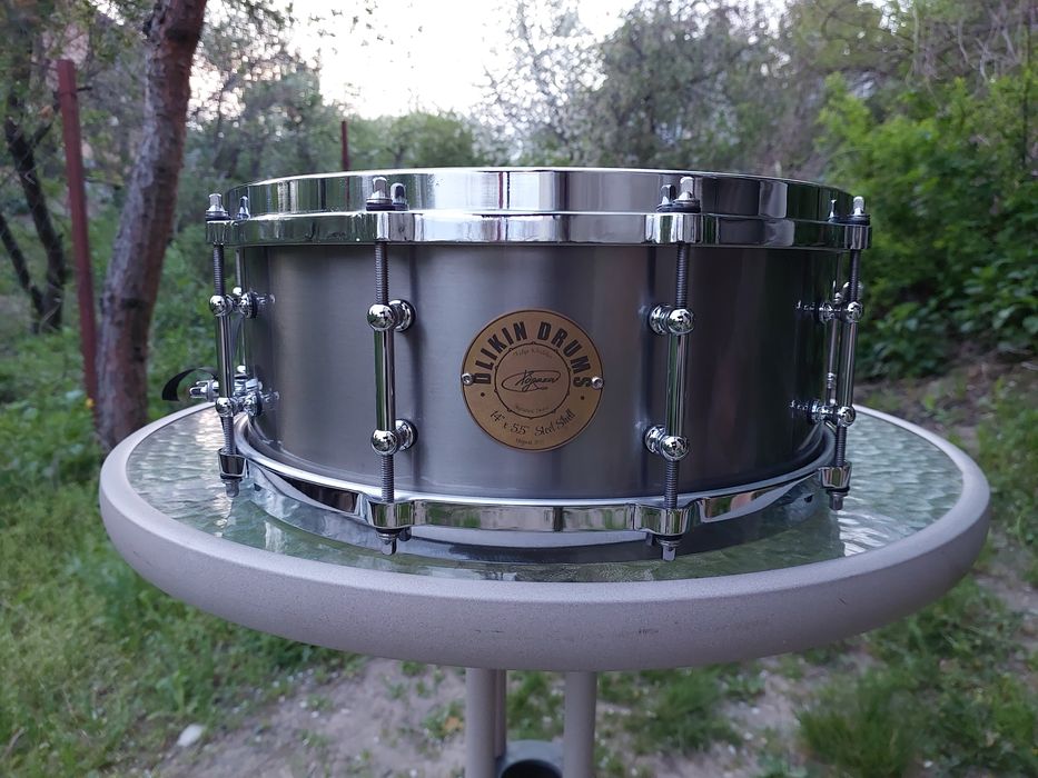 Малий барабан Dlikin Drums 14"x5.5" 4mm сталь, лита дека
