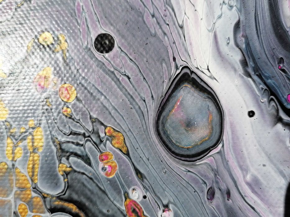 Quadro Abstrato – Fluxo Cósmico