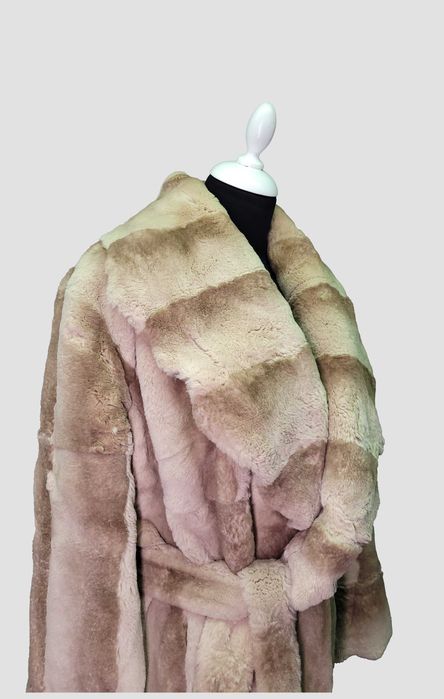 Giorgio Armani _ Italy _ Luxury _ 2005 _ Wrap _ Silk _ Rabbit Fur Coat
