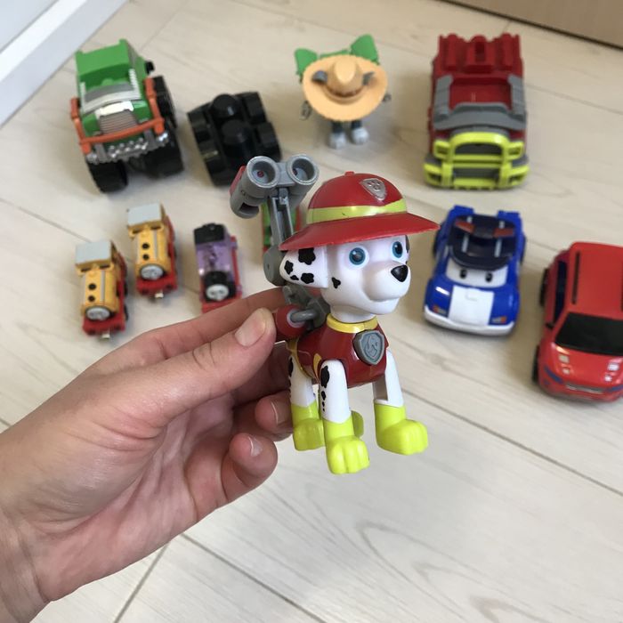 Паровозик/потяг Томас, Щенячий патруль, машинка Тобот