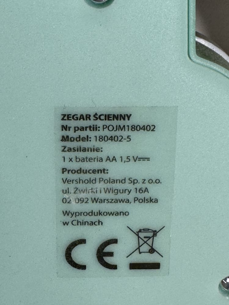 Zegar ścienny 10 zł