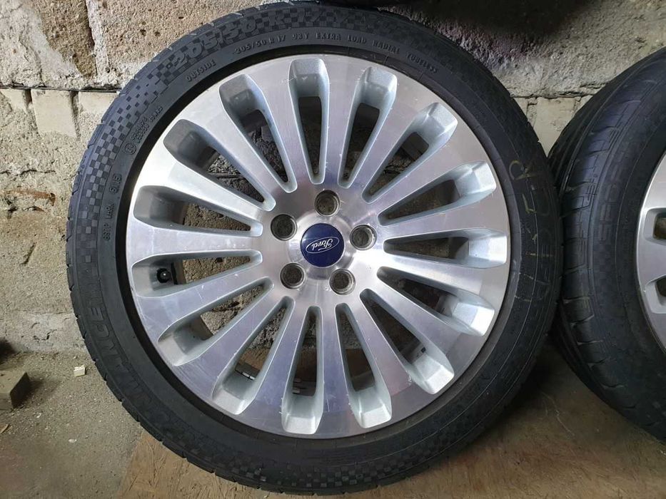 Felgi aluminiowe Ford R17 5x108 opony letnie 205/50R17 6,4mm
