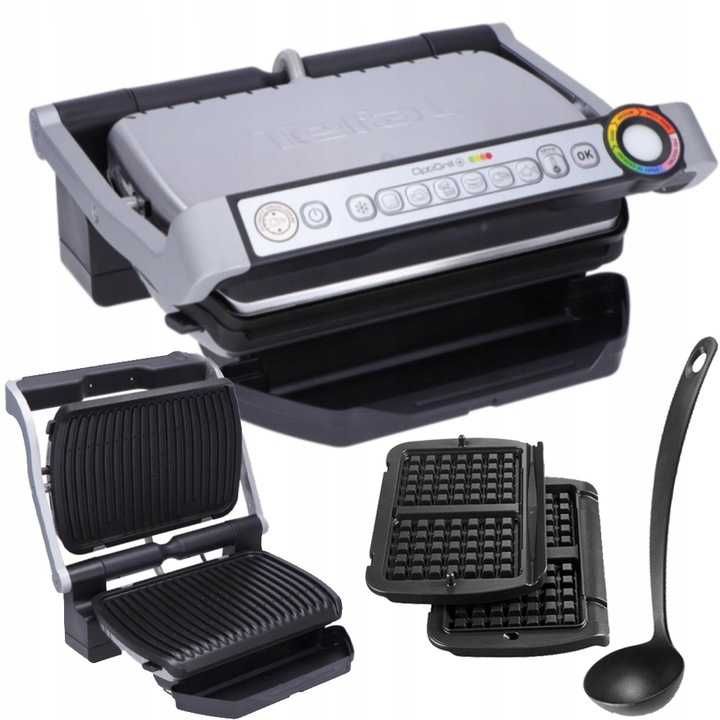 Электрогриль Tefal GC716D12 OptiGrill + вафельные тарелки