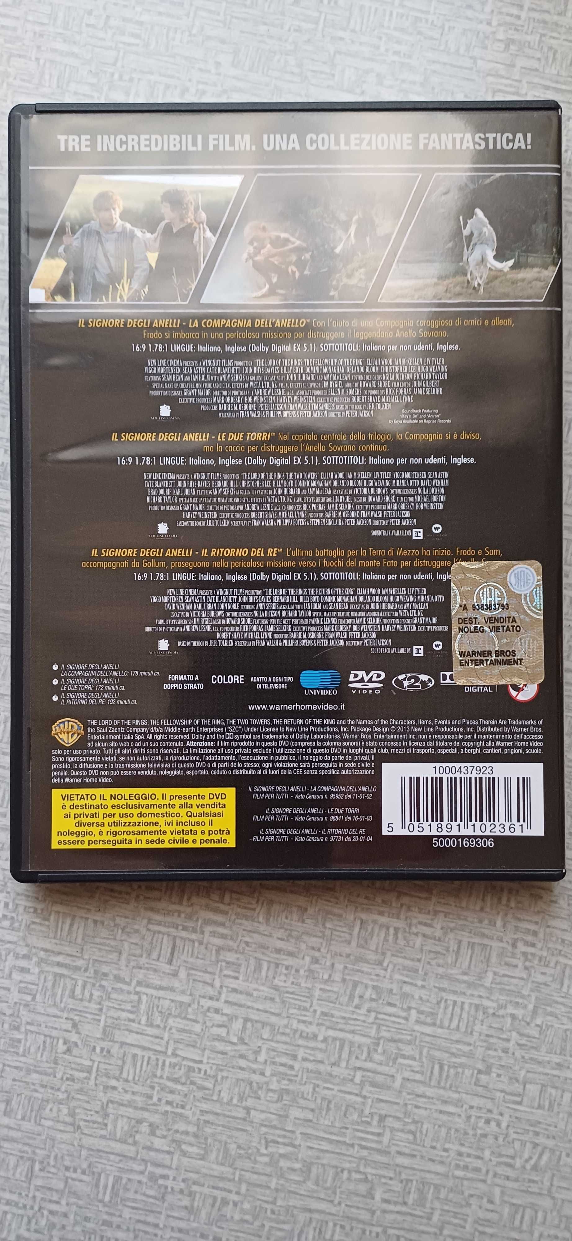 Kolekcja DVD Il Signore degli Anelli IT GB    bez polskiego, 3 płyty