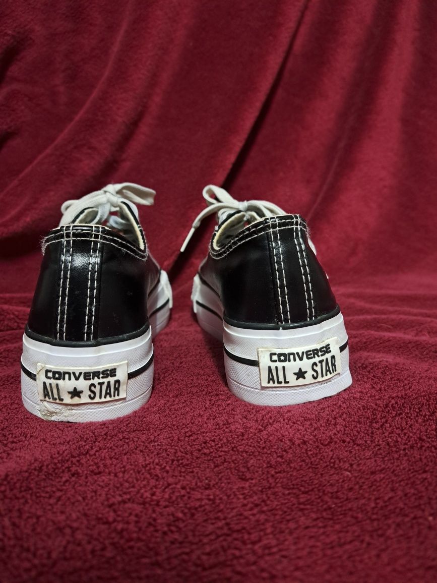 All star pretas com plataforma