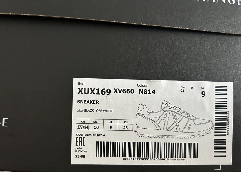 Мужские кроссовки Armani Exchange,40,41,45,46
