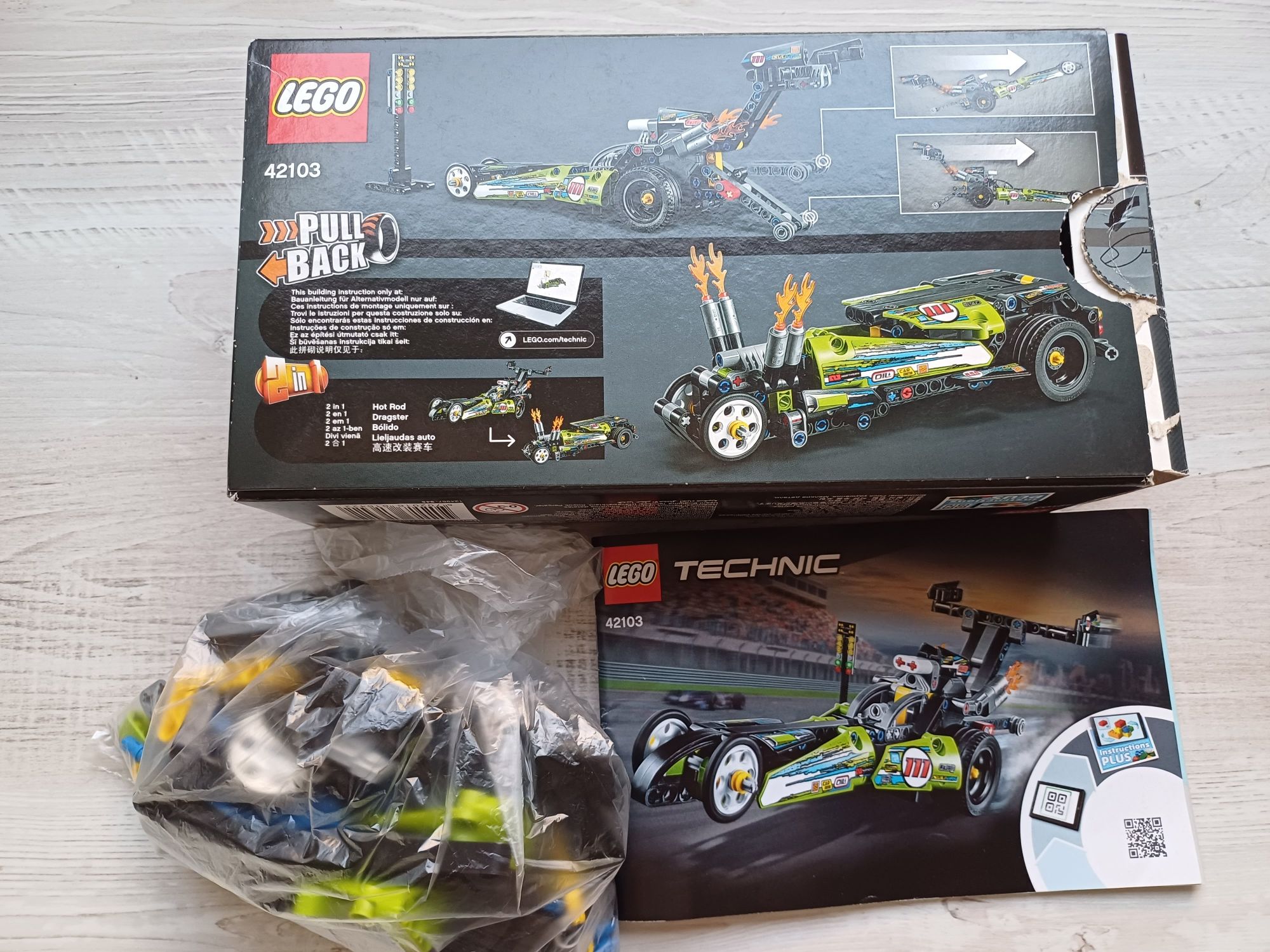 Lego Technic 42103 Dragster.